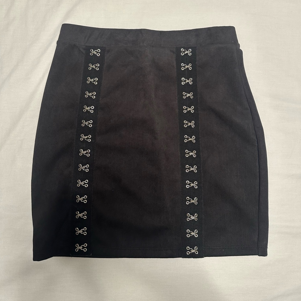Mini skirt with silver detail
